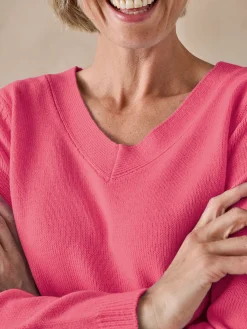 Femme Daxon Pull encolure V manches longues