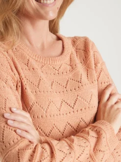 Femme Daxon Pull fantaisie avec laine et alpaga