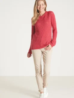 Femme Daxon Pull fantaisie avec laine et alpaga