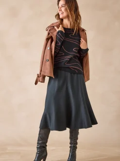 Femme Daxon Pull jacquard col rond