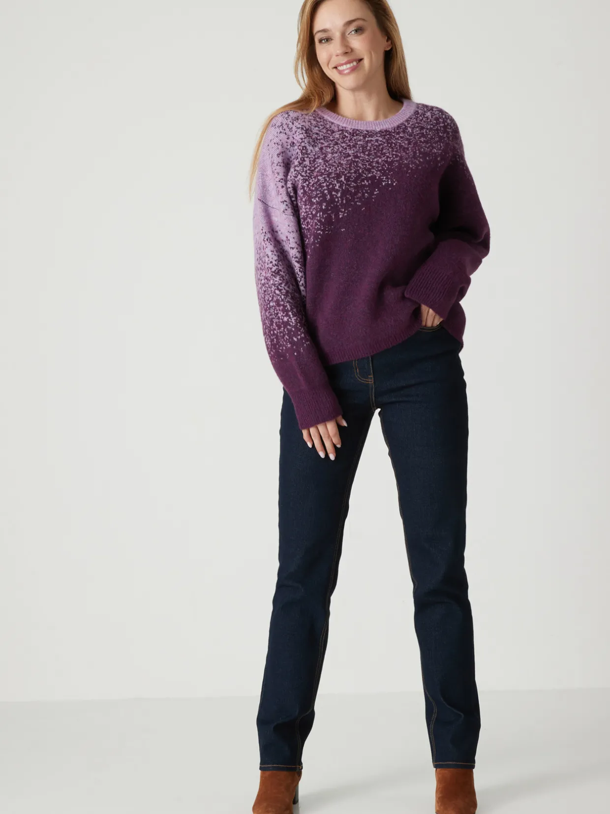 Femme Daxon Pull jacquard intarsia