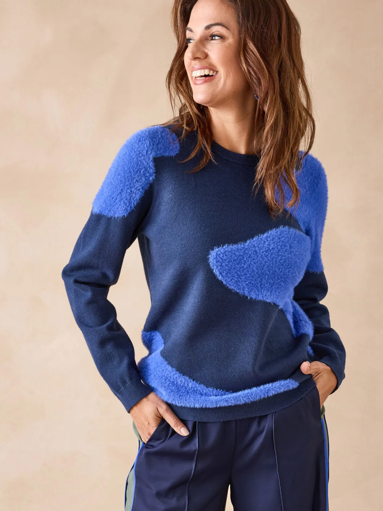 Femme Daxon Pull jacquard intarsia