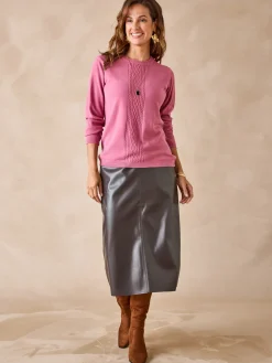 Femme Daxon Pull jeux de mailles et torsades