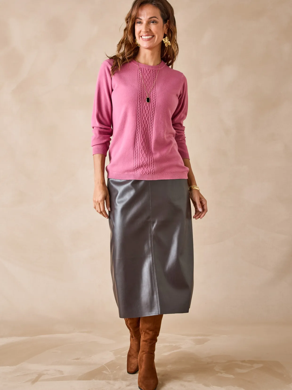 Femme Daxon Pull jeux de mailles et torsades