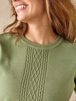 Femme Daxon Pull jeux de mailles et torsades