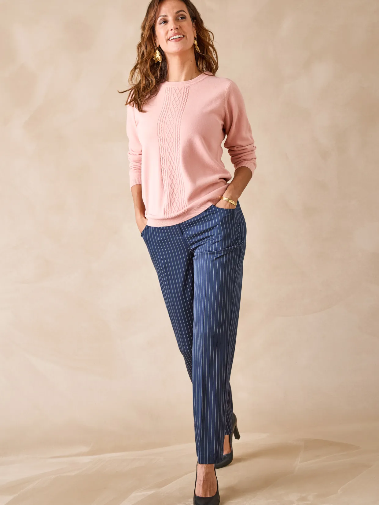 Femme Daxon Pull jeux de mailles et torsades