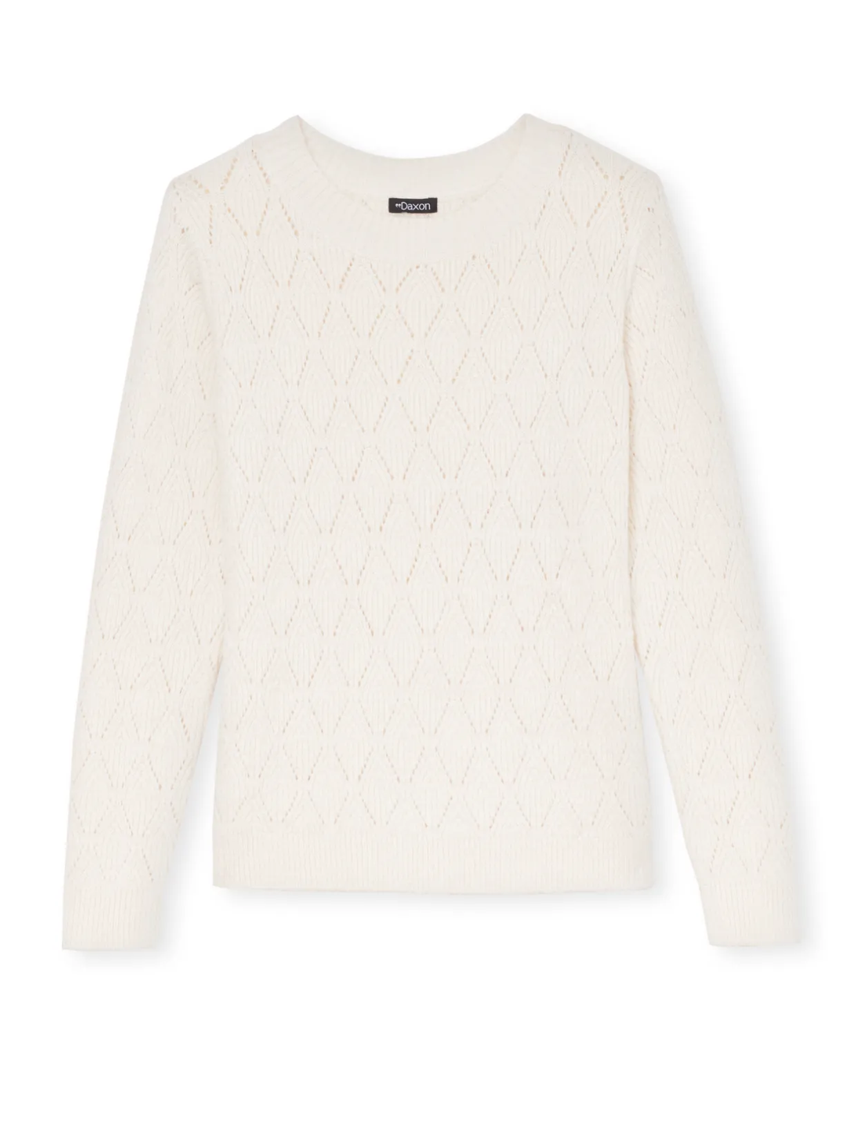 Femme Daxon Pull maille fantaisie encolure ronde