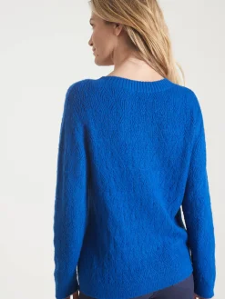 Femme Daxon Pull maille fantaisie encolure ronde