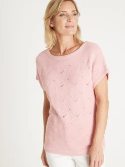 Femme Daxon Pull maillle fantaisie manches T