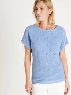 Femme Daxon Pull maillle fantaisie manches T