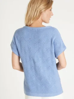 Femme Daxon Pull maillle fantaisie manches T