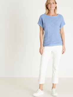 Femme Daxon Pull maillle fantaisie manches T