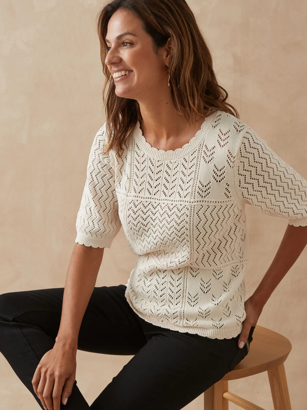 Femme Daxon Pull manches au coude