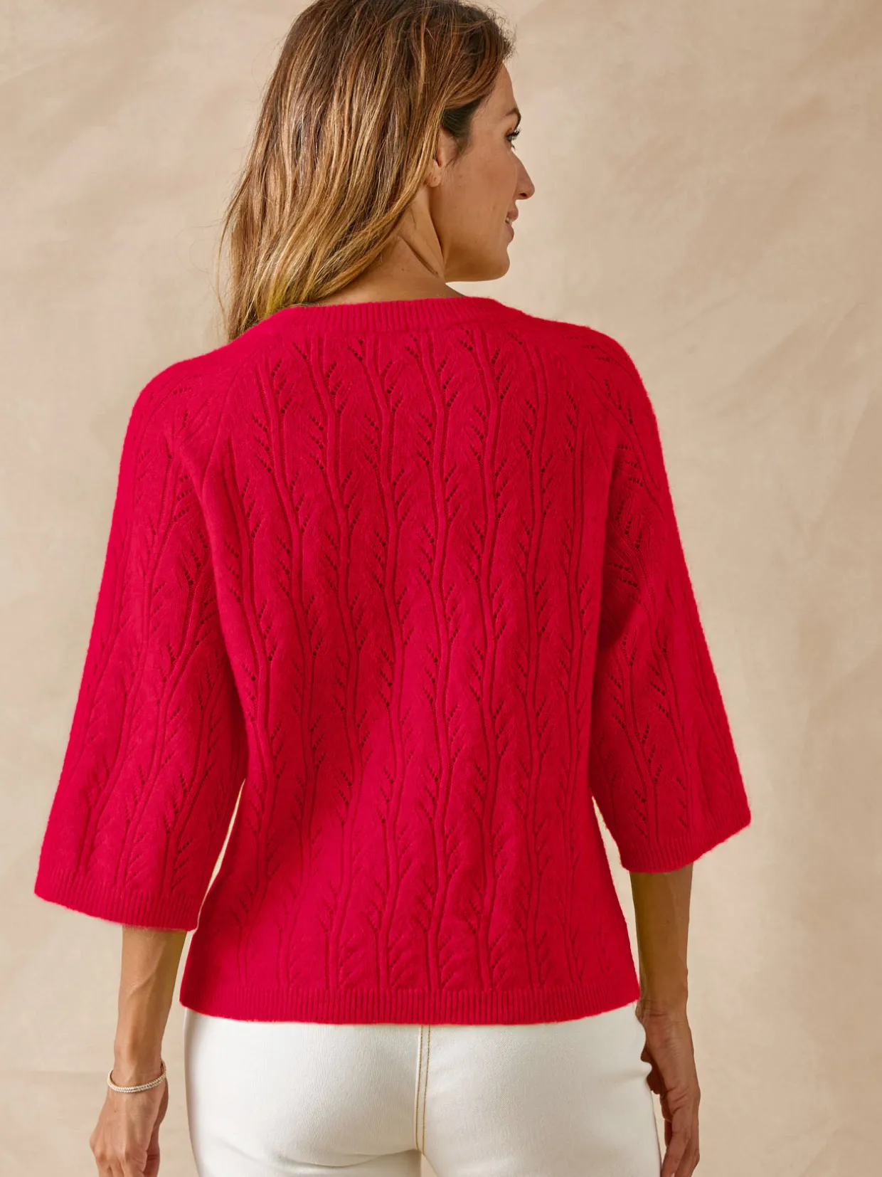 Femme Daxon Pull manches au coude avec laine