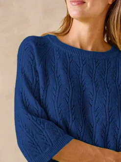 Femme Daxon Pull manches au coude avec laine