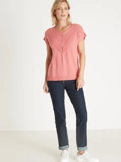 Femme Daxon Pull manches courtes en T