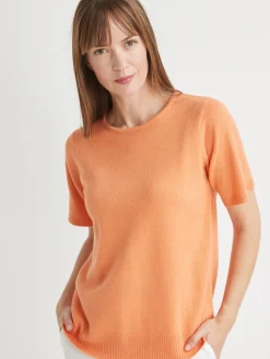 Femme Daxon Pull manches courtes encolure ronde