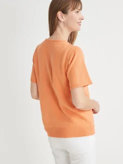 Femme Daxon Pull manches courtes encolure ronde