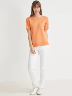 Femme Daxon Pull manches courtes encolure ronde