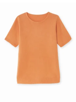 Femme Daxon Pull manches courtes encolure ronde