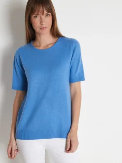 Femme Daxon Pull manches courtes encolure ronde