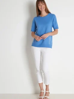 Femme Daxon Pull manches courtes encolure ronde