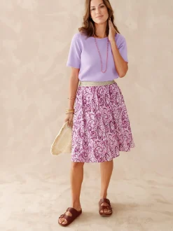 Femme Daxon Pull manches courtes encolure ronde