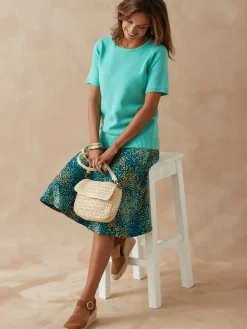 Femme Daxon Pull manches courtes encolure ronde