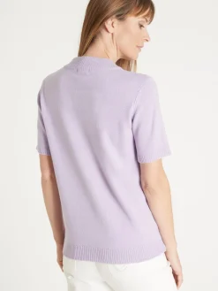 Femme Daxon Pull manches courtes encolure tunisienne