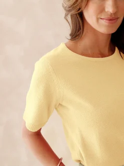 Femme Daxon Pull manches courtes encolure ronde