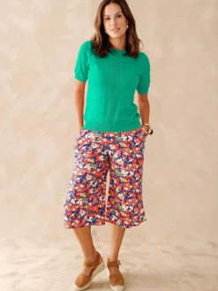 Femme Daxon Pull manches courtes finition écailles