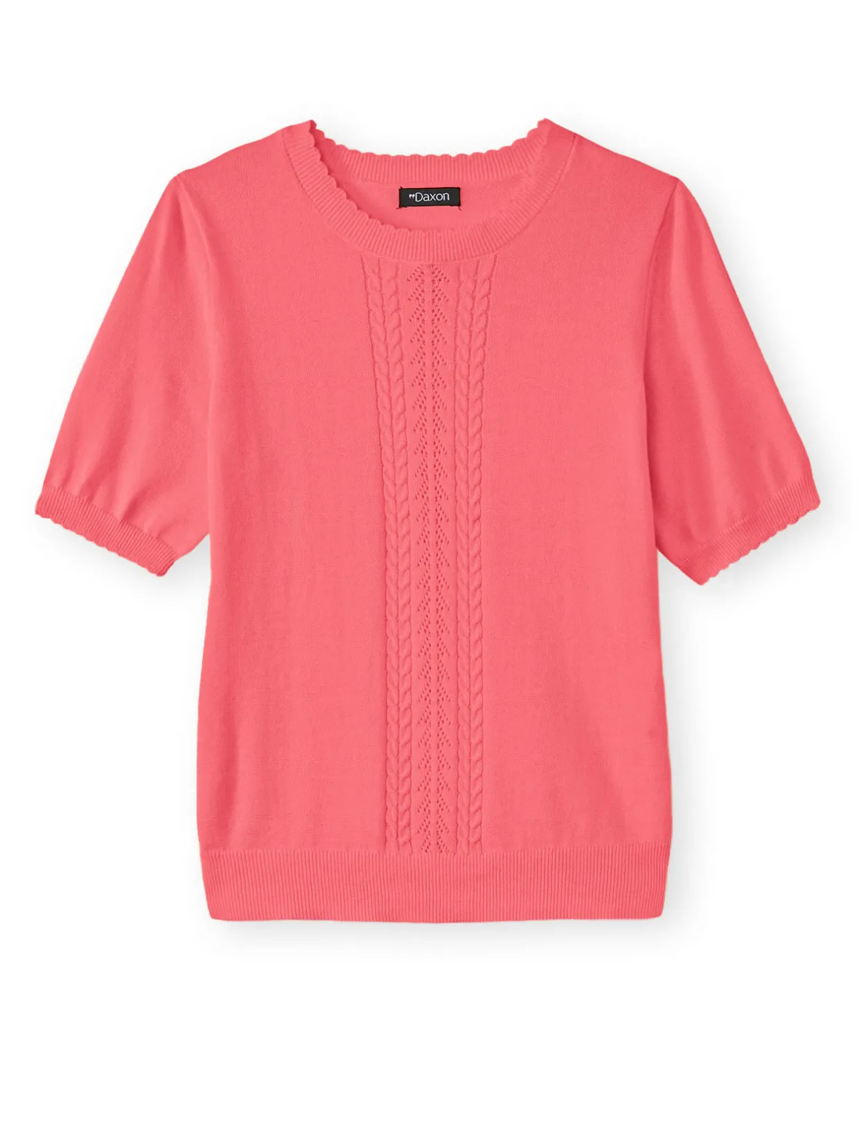 Femme Daxon Pull manches courtes finition écailles