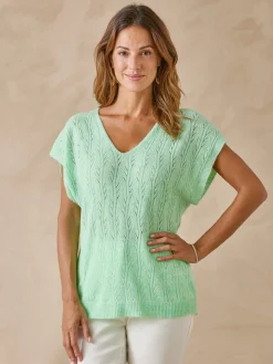 Femme Daxon Pull manches T avec laine