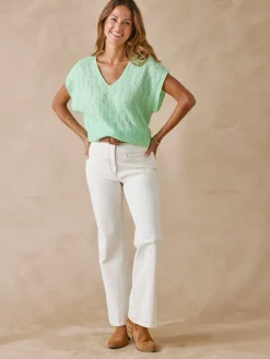 Femme Daxon Pull manches T avec laine