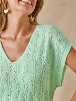 Femme Daxon Pull manches T avec laine