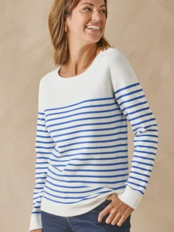 Femme Daxon Pull marinière col rond