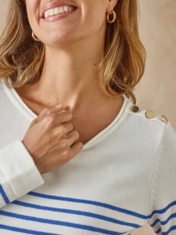 Femme Daxon Pull marinière col rond