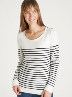 Femme Daxon Pull marinière col rond