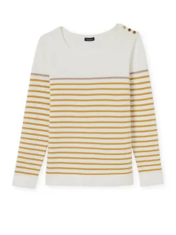 Femme Daxon Pull marinière col rond