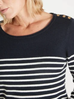 Femme Daxon Pull marinière col rond