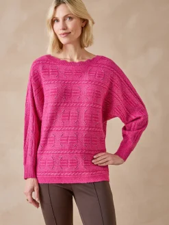 Femme Daxon Pull point fantaisie avec laine