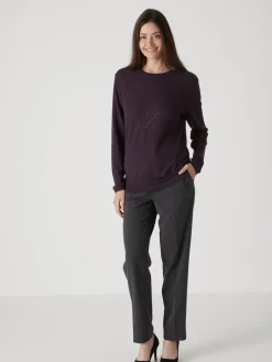 Femme Daxon Pull point fantaisie détails rivets