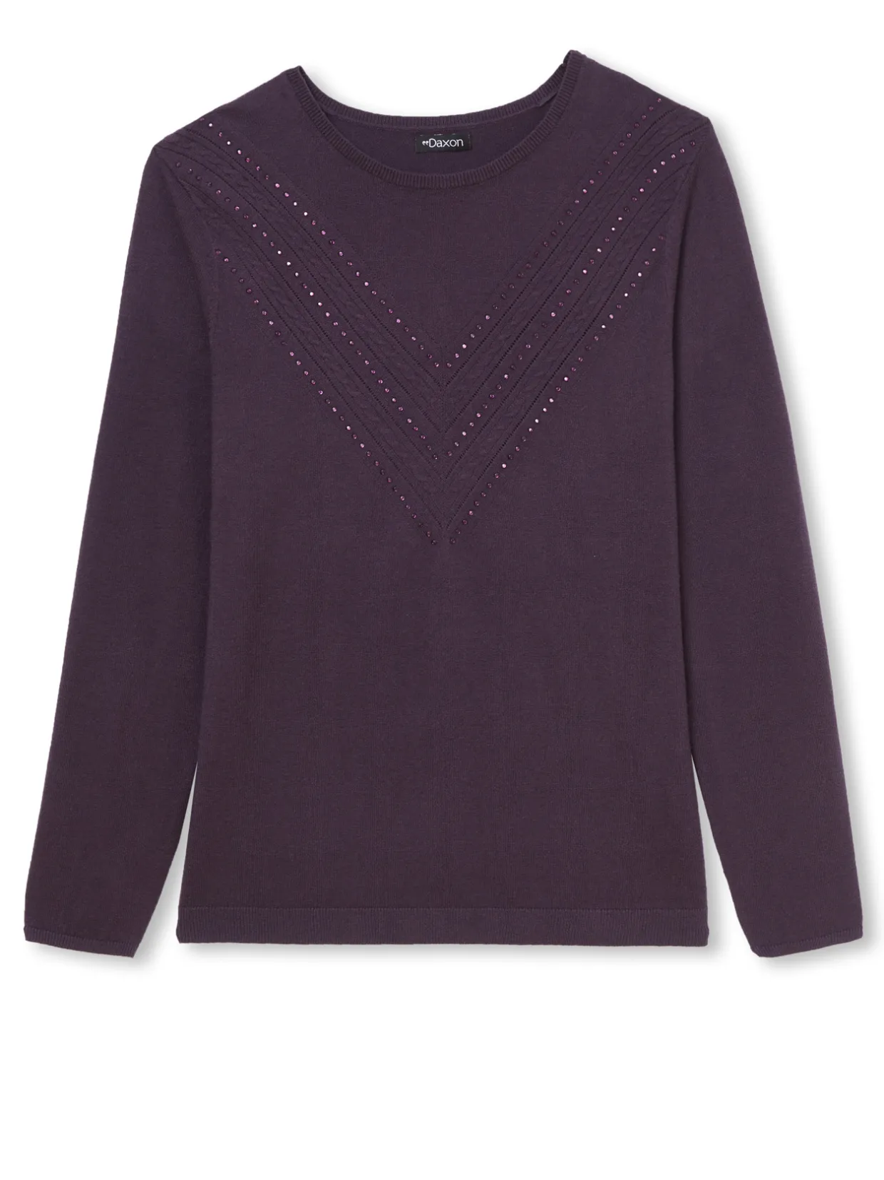 Femme Daxon Pull point fantaisie détails rivets