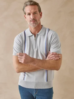 Homme Daxon Pull polo zippé