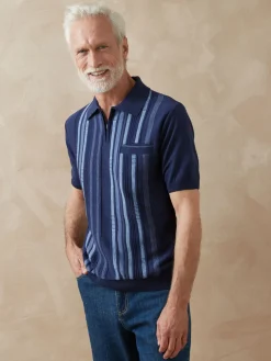 Homme Daxon Pull polo zippé manches courtes