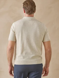 Homme Daxon Pull polo zippé manches courtes