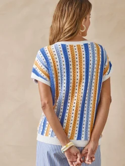 Femme Daxon Pull rayé point fantaisie