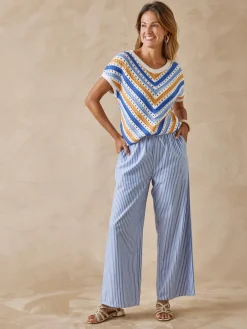 Femme Daxon Pull rayé point fantaisie