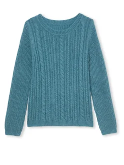 Femme Daxon Pull torsadé avec laine et mohair