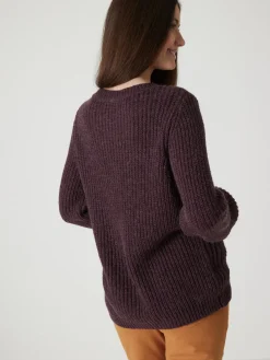 Femme Daxon Pull torsadé avec laine et mohair